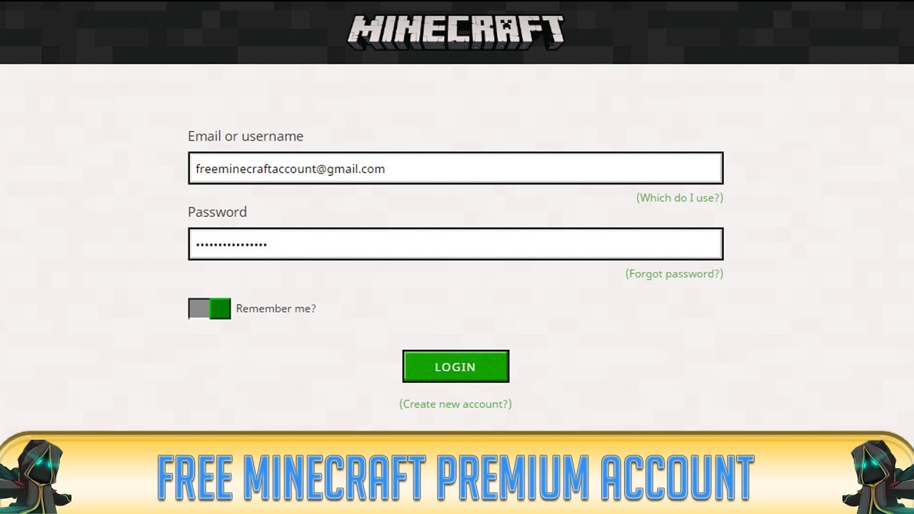 minecraft java accounts free